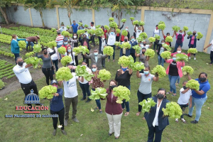 Regional de Educaci&oacute;n 07 entrega cosechas de lechugas en centros educativos